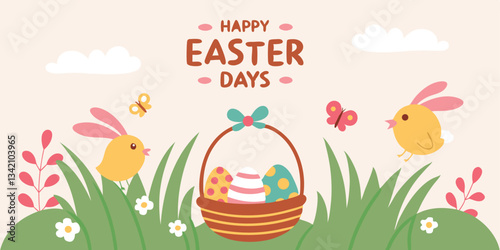 Happy Easter Days Vector Art