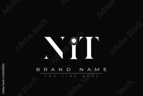 NIT abstract letter logo design. This logo is designed by three abstract letters