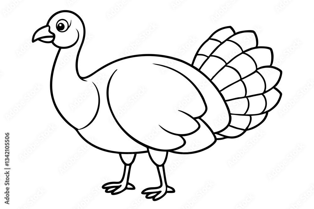 turkey line art silhouette vector illustration turkey line art silhouette vector illustration