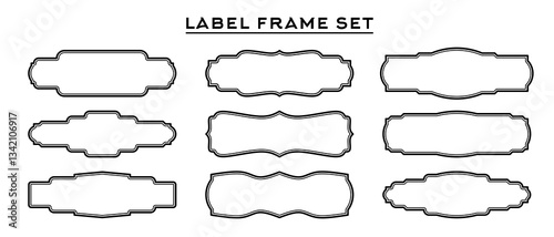 A set of simple vintage style frames	