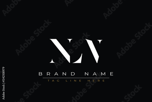 NLN abstract letter logo design. This logo is designed by three abstract letters