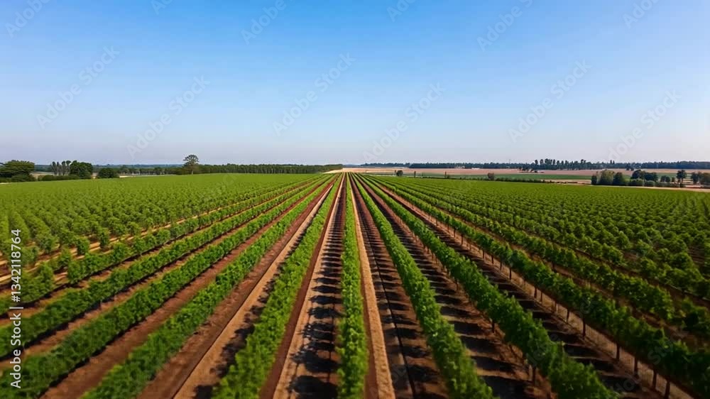 aerial perspective of lush symmetrical vineyard rows creating mesmerizing pattern in the countryside expanse aerial perspective of lush symmetrical vineyard rows creating mesmerizing pattern in the countryside expanse