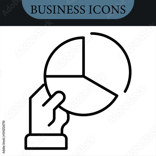 Employee Stock Ownership Plan Line Editable Icons set. Vector icons set. Vector illustration in modern thin line style of business related icons: company, shares, benefits and pension savings.Isolated