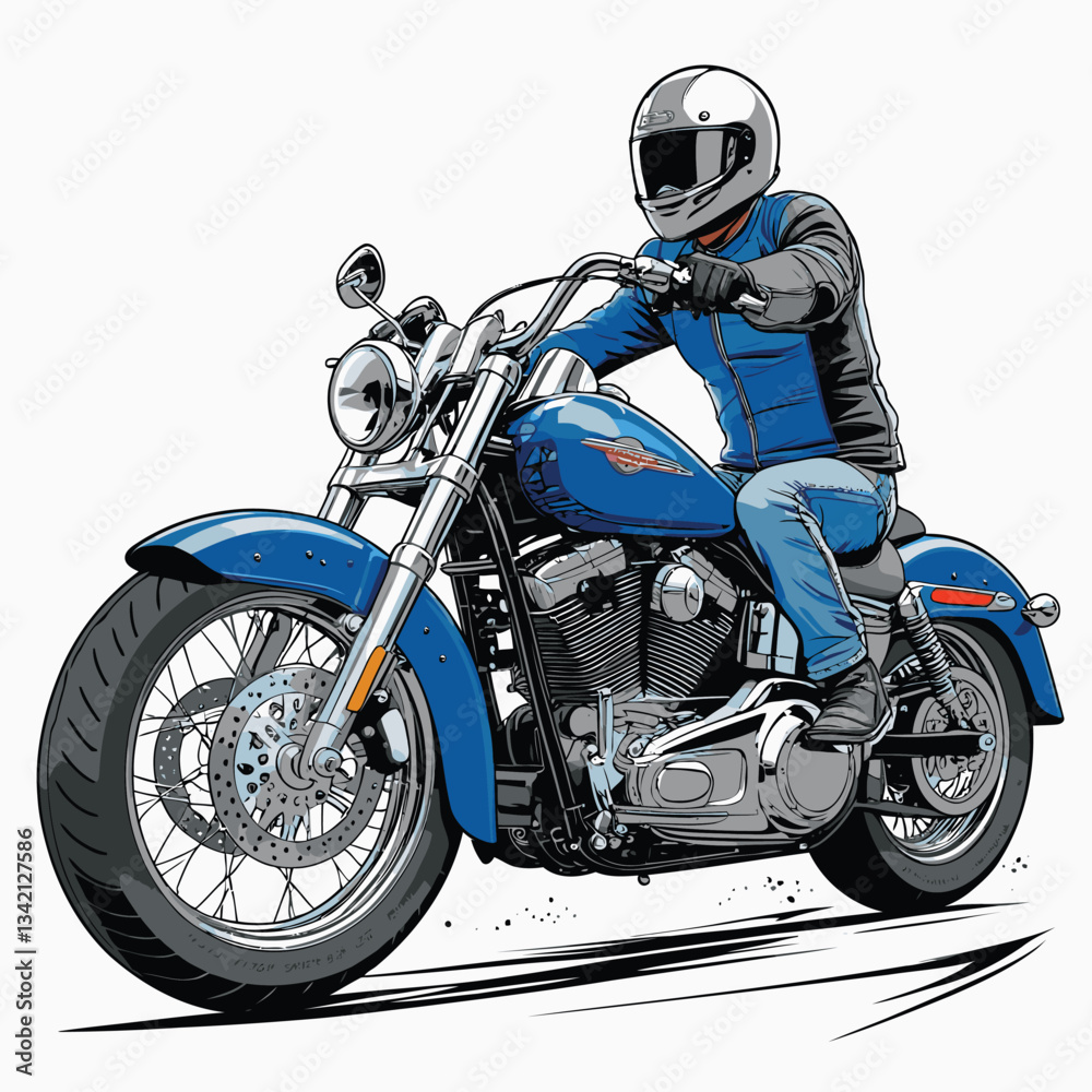 unique and cool motorcycle vector