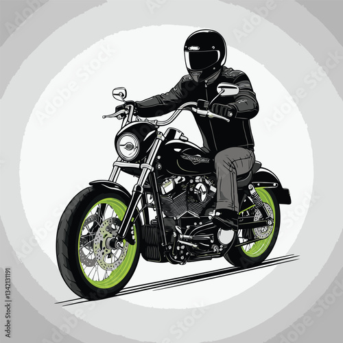 unique and cool motorcycle vector