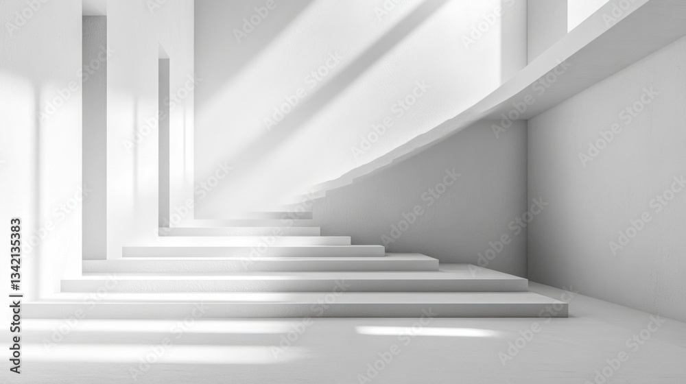 Abstract white background with clean geometric lines and smooth light gradients, perfect for a minimalist style Abstract white background with clean geometric lines and smooth light gradients, perfect for a minimalist style