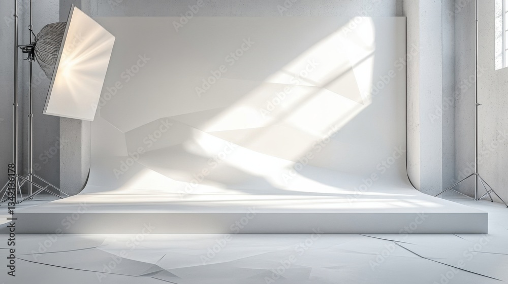 Abstract white background with clean geometric lines and smooth light gradients, perfect for a minimalist style Abstract white background with clean geometric lines and smooth light gradients, perfect for a minimalist style