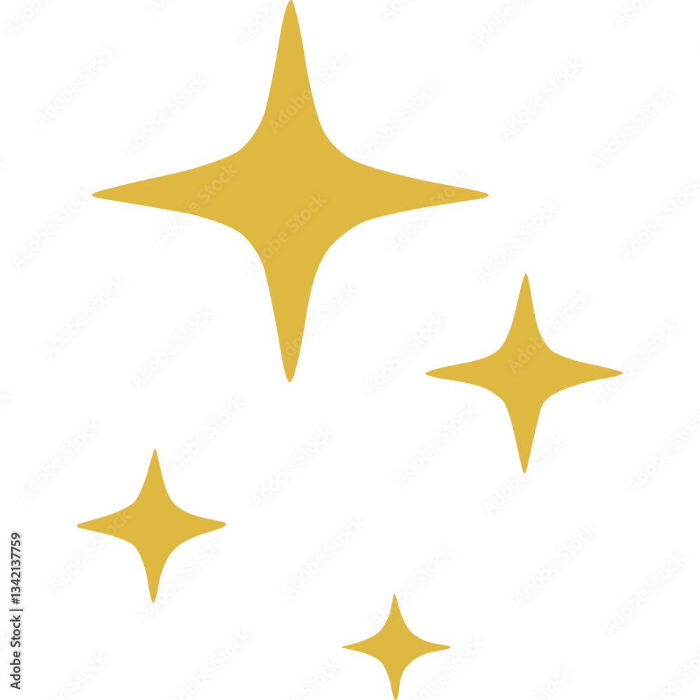 Gold Sparkles Glittering with Four Point Star Shape in Golden Color for Festive Celebration and Decoration with Shiny Effect. Sparkles graphic element for design with light and bright glow Gold Sparkles Glittering with Four Point Star Shape in Golden Color for Festive Celebration and Decoration with Shiny Effect. Sparkles graphic element for design with light and bright glow
