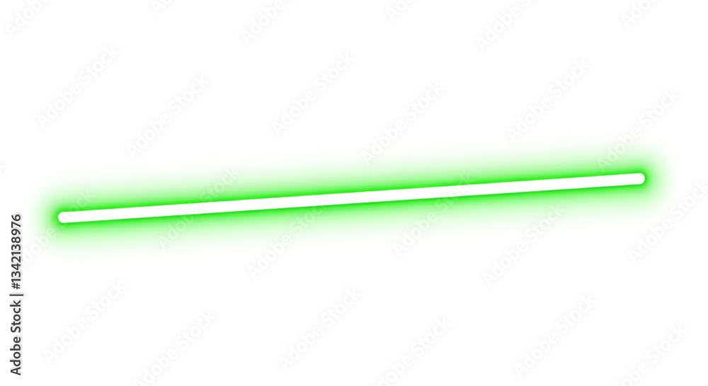 Green Line – Isolated on White Background, Smooth Stroke or Streak Green Line – Isolated on White Background, Smooth Stroke or Streak