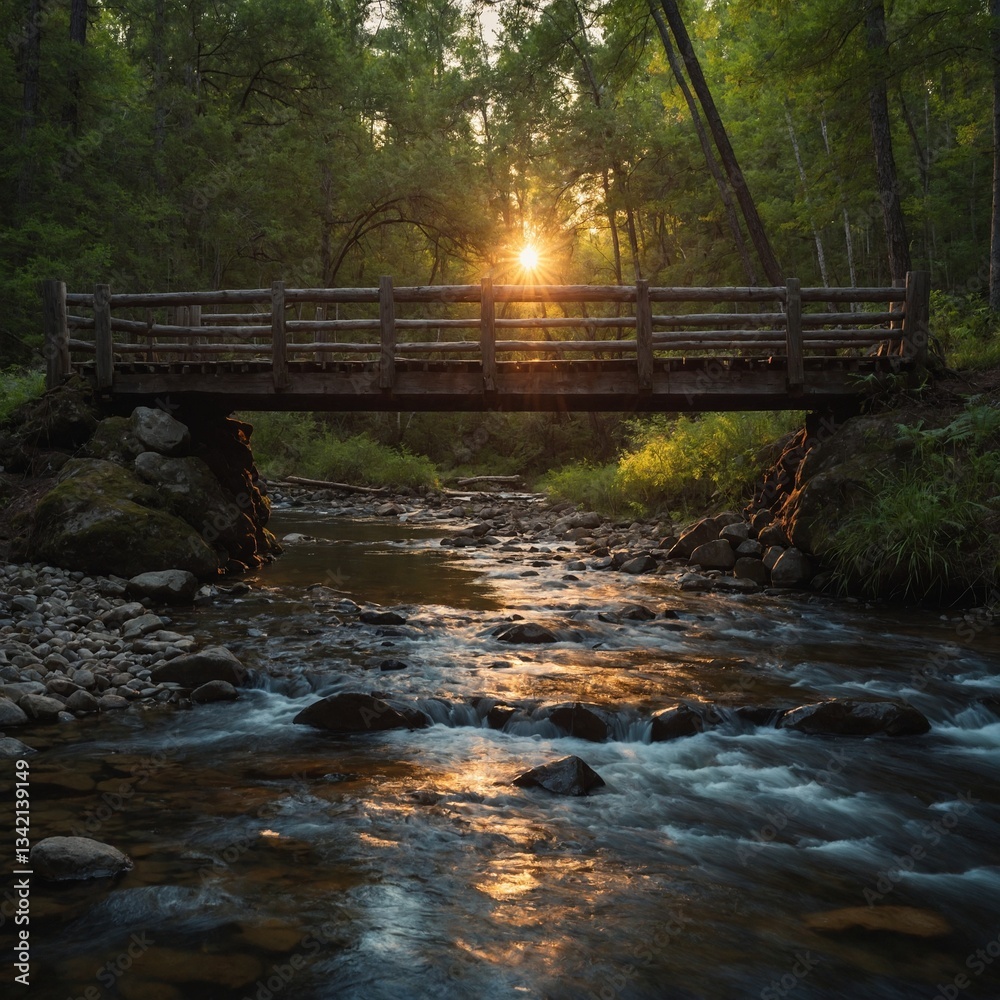 Obraz premium bridge over the river