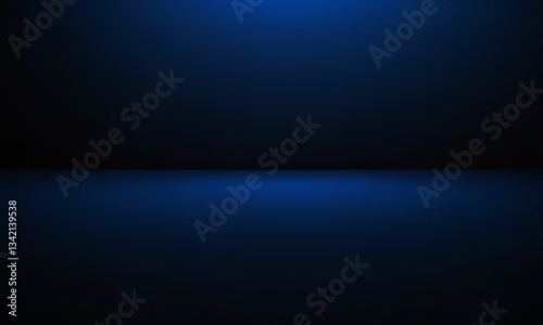 Abstract dark blue gradient background for technology presentation template  elegant stage backdrop  modern advertisement with copy space for product promotion