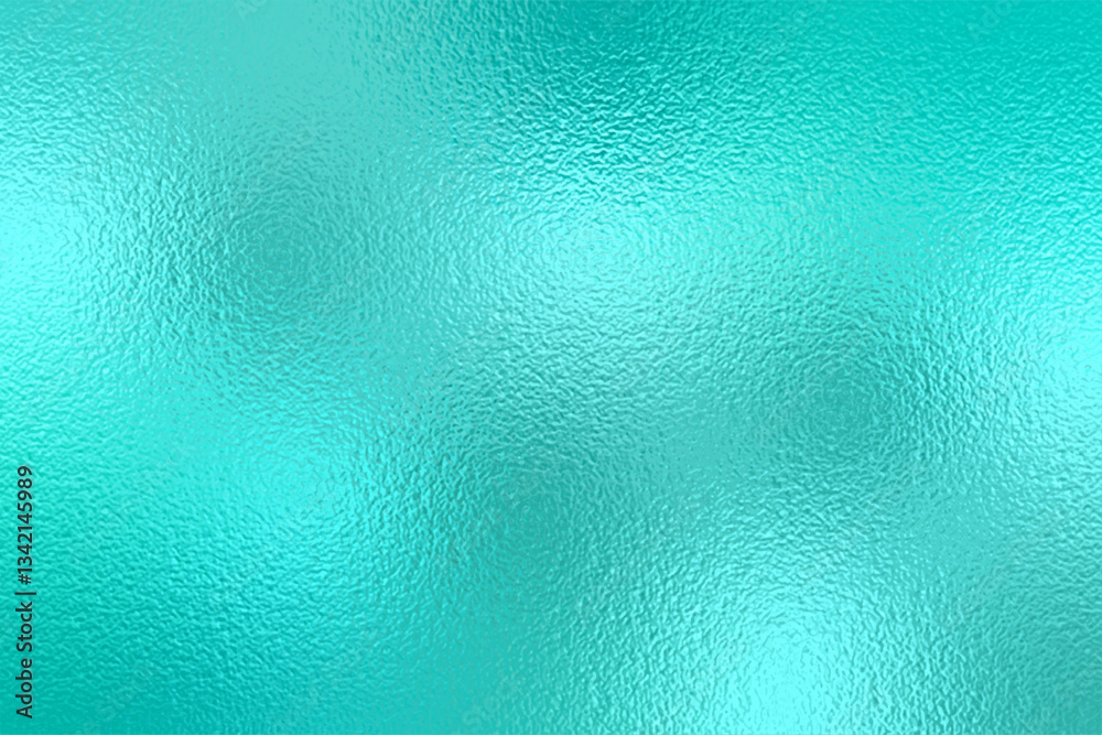 Green color background. Abstract metal effect marble foil. Light texture. Teal pattern. Modern turquoise design. Gradient turqoise surface for prints. Pastel glitter backdrop. Vector illustration