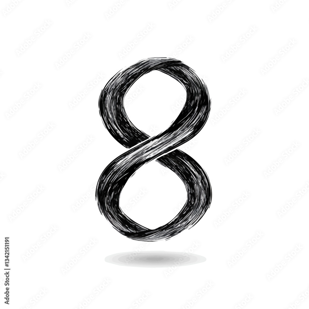 Floating Line symbol - black and white design for tattoos, logos and vectors - isolated on white Floating Line symbol - black and white design for tattoos, logos and vectors - isolated on white