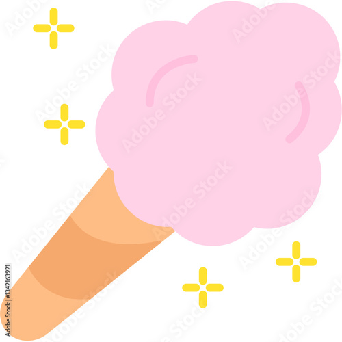 Cotton candy Icon