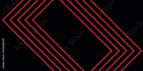 Abstract red light arrow direction on black design modern futuristic background vector illustration.