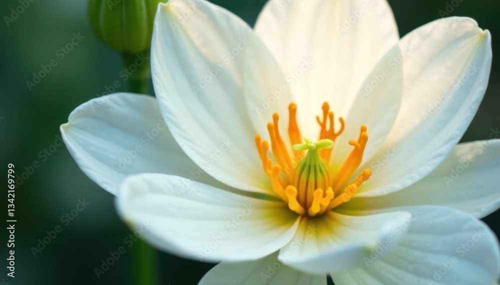 Close-up of pristine white petals on a flower , photography, isolated Close-up of pristine white petals on a flower , photography, isolated