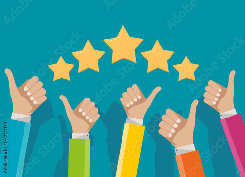 People give review rating a...