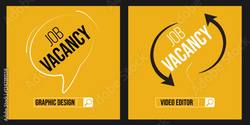 Modern and creative hiring square banner template design for social media post, Modern hiring post design, clean hiring post, job vacancy, We are hiring job vacancy for social media post banner design