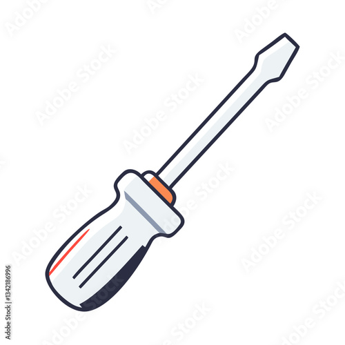 Screwdriver vector icon for aircraft maintenance