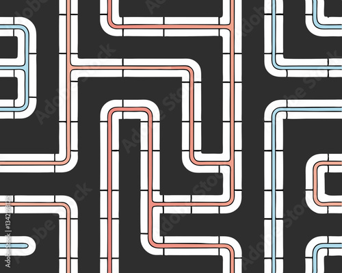 abstract maze, seamless background
