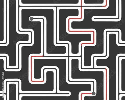 abstract maze, seamless background