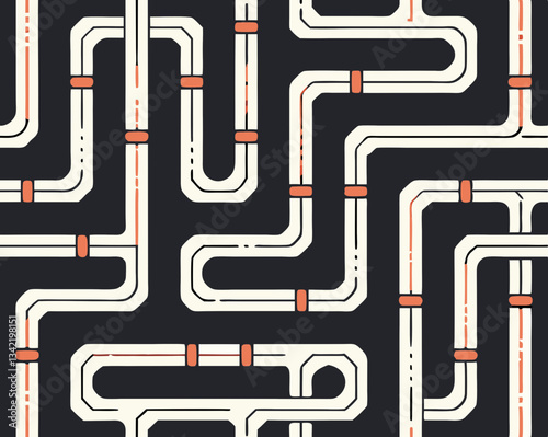 abstract maze, seamless background