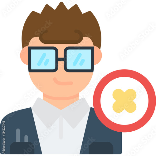 Reject Icon Vector Element