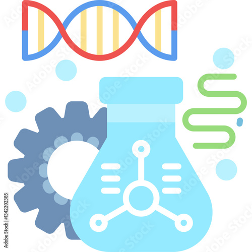 Bioengineering Icon Vector Element