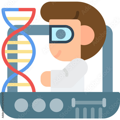 Chromosome Icon Vector Element