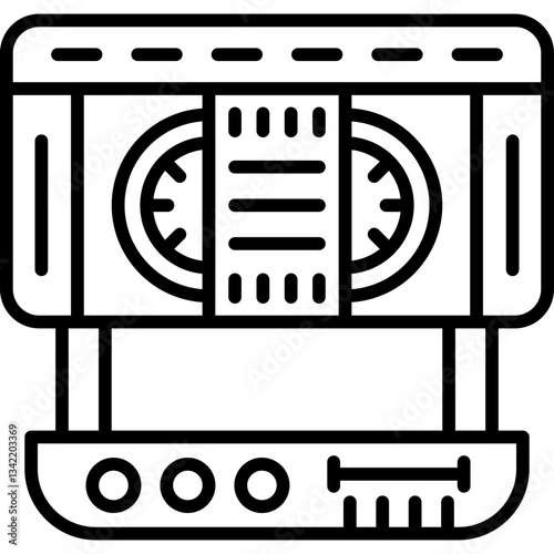 Audio Tape Icon Vector Element
