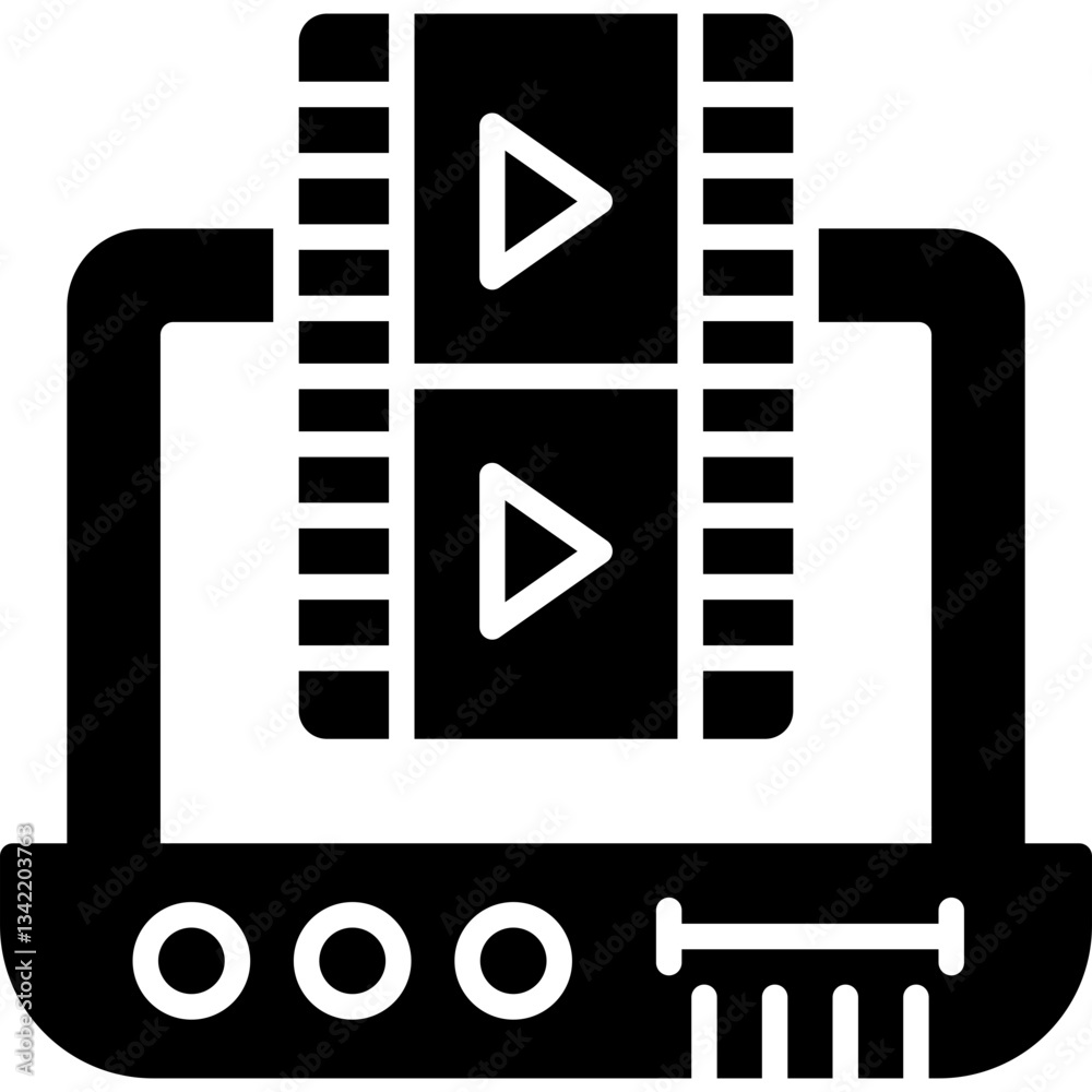 Obraz premium Screen Icon Vector Element