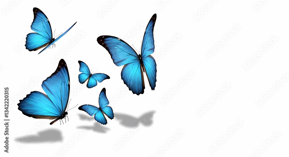 Flight of Blue Butterflies Flight of Blue Butterflies