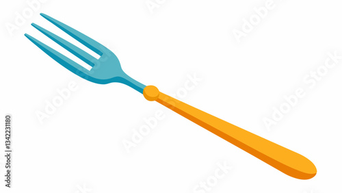 Fork on a White Background