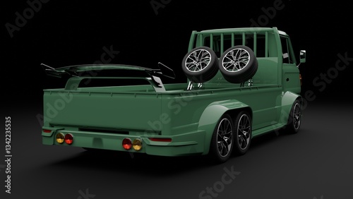 classic truck modification 6x6 racing