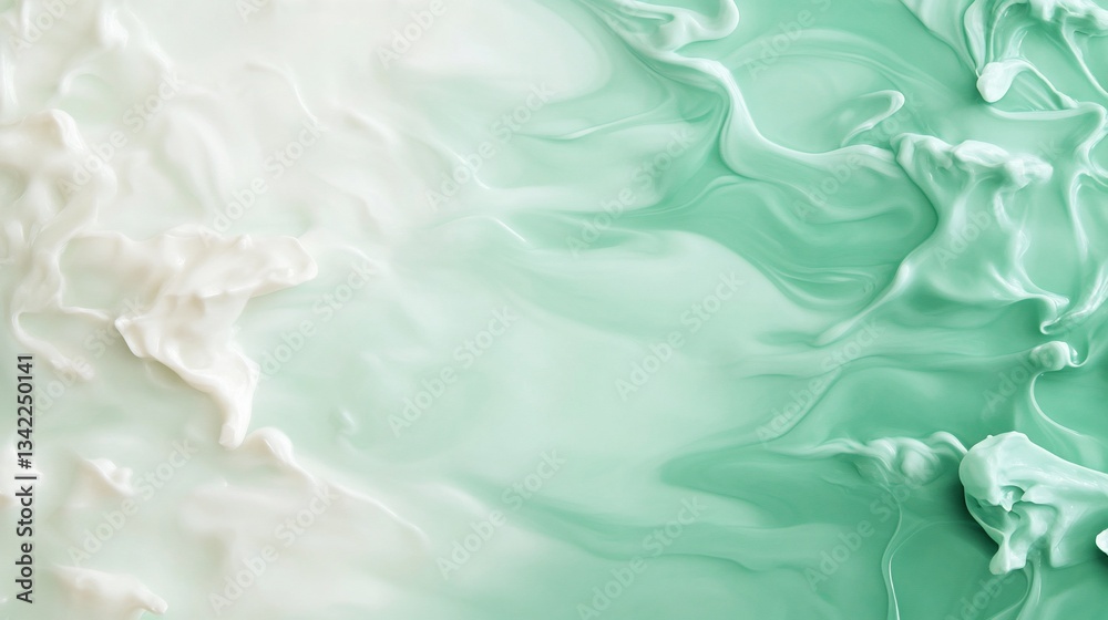 Obraz premium Creamy, swirling, gradient, milk-like texture
