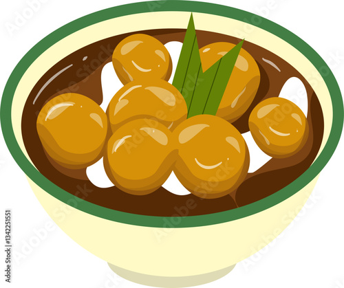 Indonesian food candil porridge 