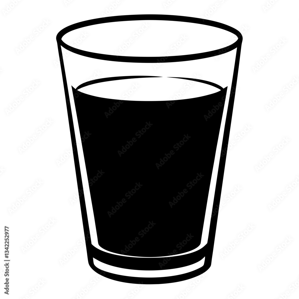 Glass on a White Background Glass on a White Background