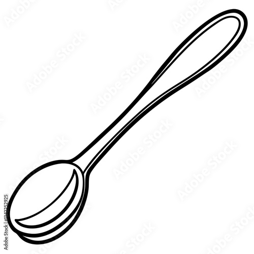 Spoon on a White Background