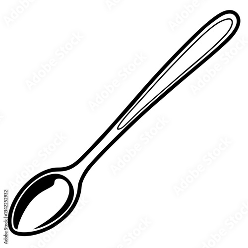 Spoon on a White Background