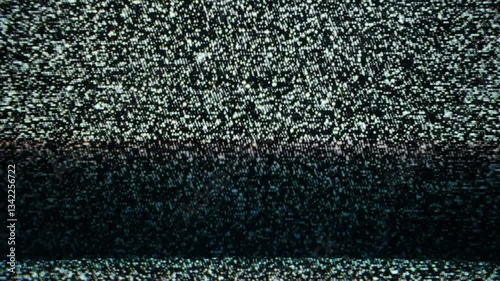 Analog TV noise pattern, no signal.