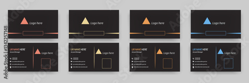 Modern Business card design template, Clean professional business card template, visiting card, business card template.