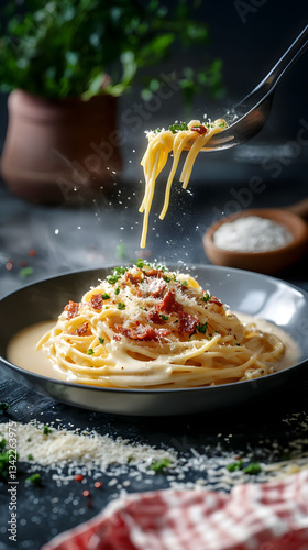 Delectable Creamy Carbonara Pasta: A Culinary Delight