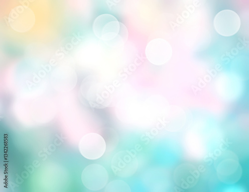 Easter abstract background with bokeh