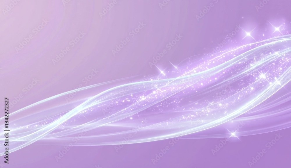 Abstract light trails, purple and lavender background, ethereal glow Abstract light trails, purple and lavender background, ethereal glow