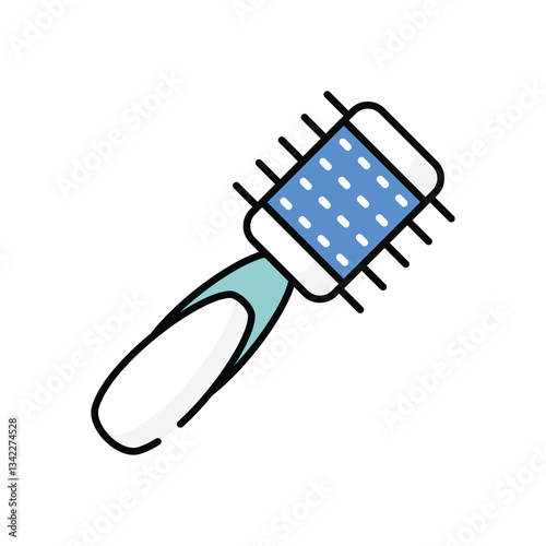 Hot Air Brush vector icon stock illustration