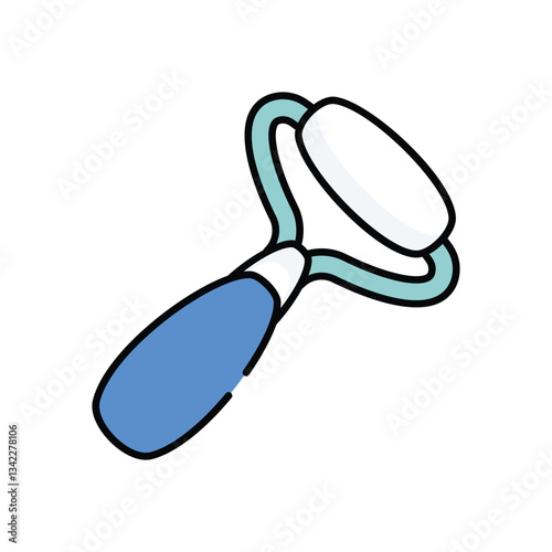 Jade Roller vector icon stock illustration