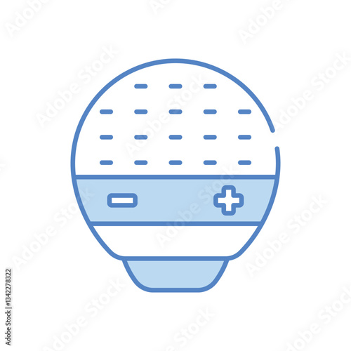 Facial Cleansing Brush vector icon stock illustration