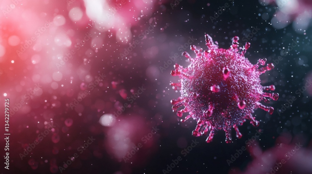 Fototapeta premium a close up of a virus