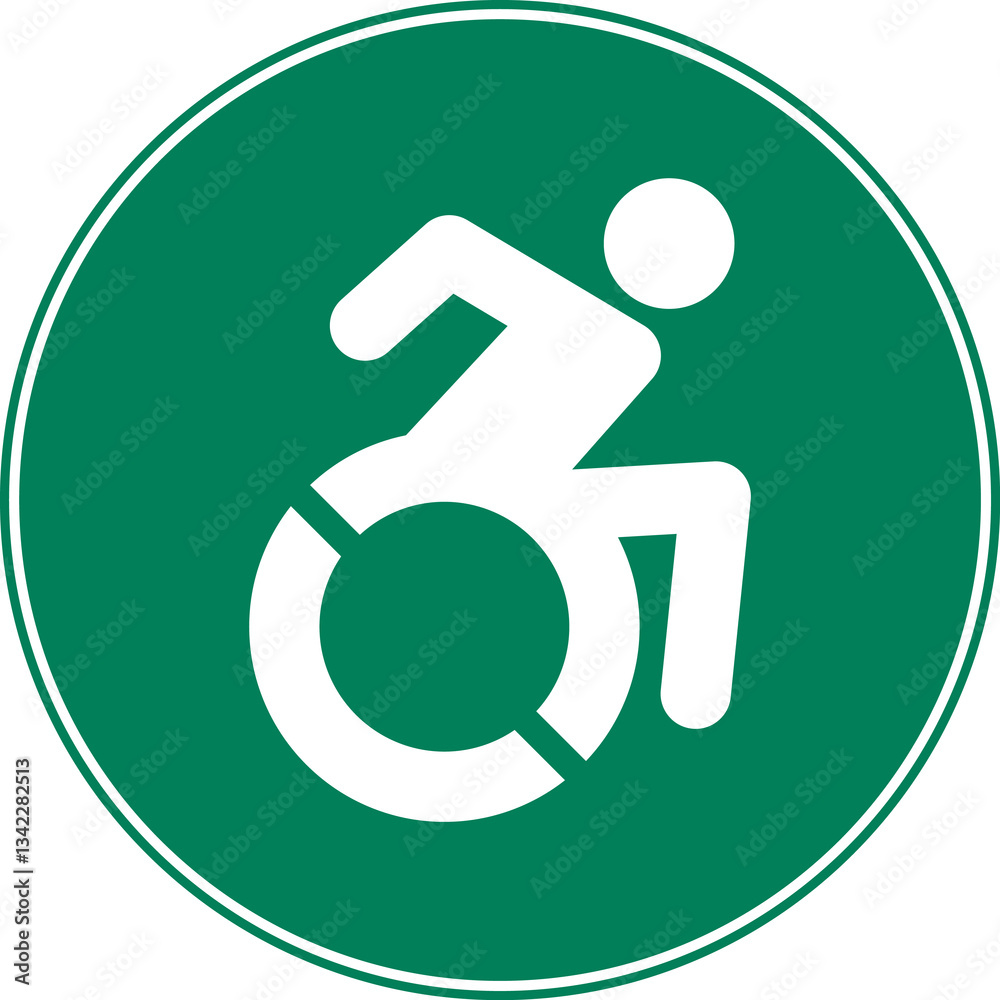 Handicapped reserved parking signs. Wheelchair ramp access sign symbol Handicapped reserved parking signs. Wheelchair ramp access sign symbol