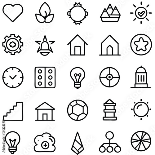 Vector icons for web design and more in a versatile set